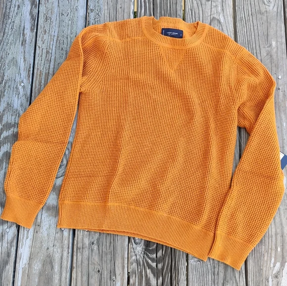Lucky Brand Waffle Sweater Sz S - Picture 1 of 7